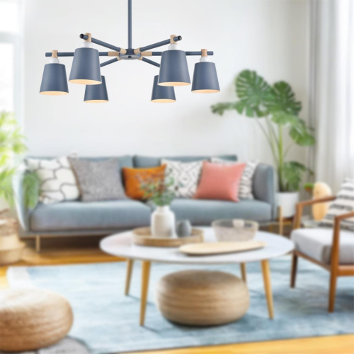8098/6C MODERNI LN26 344 синий/синий металл, дерево/металл Люстра потолочная Е27 6*60W 220V ROSALINA 8098/6C MODERNI LN26 344 синий/синий металл, дерево/металл Люстра потолочная Е27 6*60W 220V ROSALINA