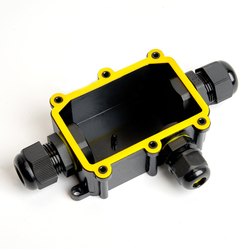 Коробка распределительная STEKKER  LD523 водонепроницаемая на 3 выхода, 450V, 140х78х36, черный фото 2