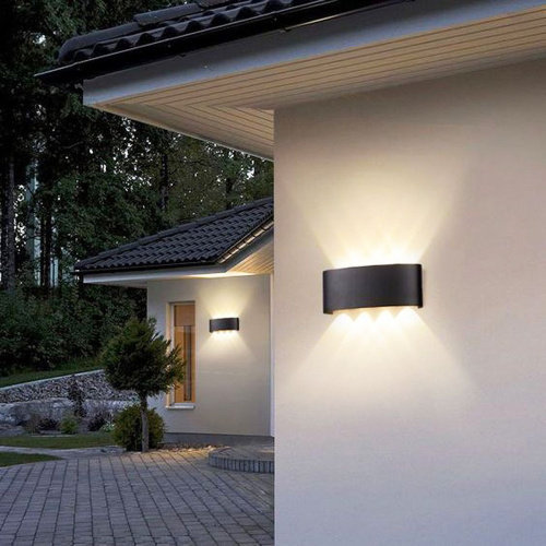 Уличный настенный светодиодный светильник Reluce 86834-9.2-008KT LED8*1W BK фото 2 Уличный настенный светодиодный светильник Reluce 86834-9.2-008KT LED8*1W BK фото 2