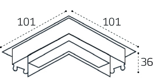 IT09-9034 black соединитель угловой фото 4