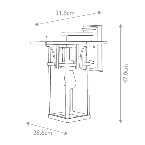 Настенный фонарь Hinkely Lighting, Арт. HK-MANHATTAN2-L фото 2