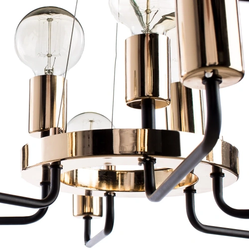 Подвесная люстра Arte Lamp GELO A6001LM-9BK фото 4