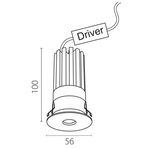 Светильник светодиодный встраиваемый Spira Slim Lightstar 074426 фото 2