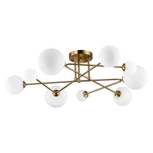 SLE2211-302-09 Светильник потолочный Латунь/Белый G9 LED 9*5W FANTINI фото 5