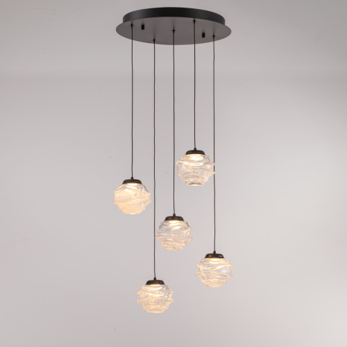 Подвесной светильник MD25030003-5A matt black/clear фото 4 Подвесной светильник MD25030003-5A matt black/clear фото 4