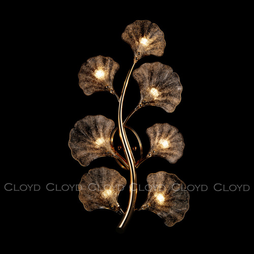 Бра Cloyd POLYNESIA W7 / выс. 77 см - прозрачн.стекло - золото (арт.20111) фото 2 Бра Cloyd POLYNESIA W7 / выс. 77 см - прозрачн.стекло - золото (арт.20111) фото 2