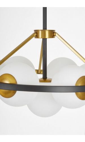 Подвесной светильник Lumina Deco Donzano LDP 8034-7 BK+WT фото 5