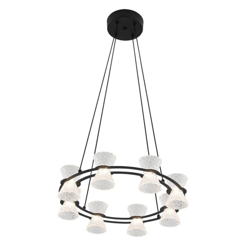 8341/28L LEDIO LN26 228 черный/прозрачный металл/акрил Люстра подвесная LED 28W 3000K 220V VINORA фото 4 8341/28L LEDIO LN26 228 черный/прозрачный металл/акрил Люстра подвесная LED 28W 3000K 220V VINORA фото 4