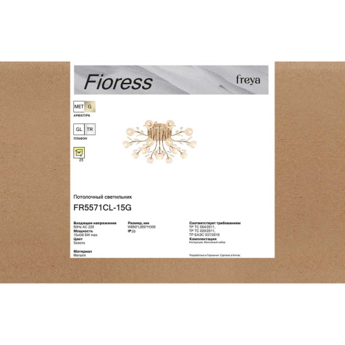 Потолочная люстра Freya Фиоресс / Fioress FR5571CL-15G фото 5 Потолочная люстра Freya Фиоресс / Fioress FR5571CL-15G фото 5