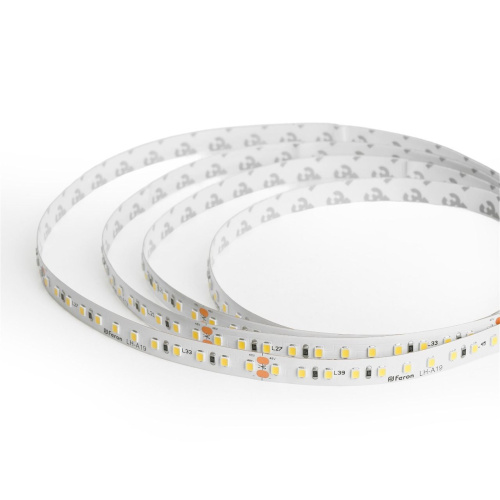 Лента светодиодная стабилизированная 120SMD(2835)/м 8Вт/м 48V 40000*10*1.22мм 3000К, IP20 LS420 FERON фото 2