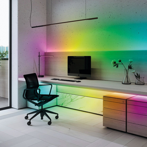 Светодиодная LED лента Feron LS606, 60SMD(5050)/m 14,4W/m 12V 5m RGB фото 3