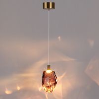 7113/4LC L-VISION ODL25 Подвесной светильник бронзовый/винное стекло/металл IP20 LED 4W 300Лм 3000K 200° 220V GEMME