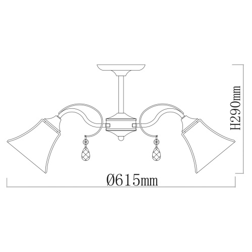 Люстра потолочная De City Олимпия 106010705 фото 6