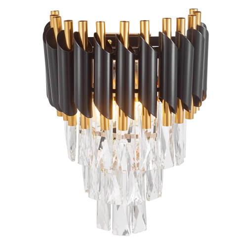 Бра Lumina Deco Funneli LDW 6003-2 BK+F.GD фото 4