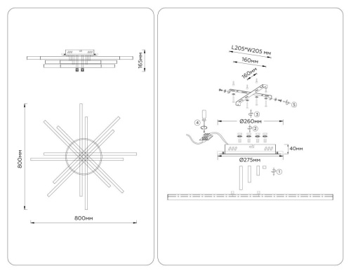 Люстра Ambrella Light COMFORT FL6275 фото 8