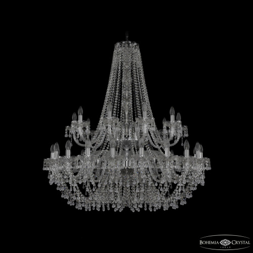 Люстра хрустальная 1410/20+10/400/2d Ni V0300 Bohemia Ivele Crystal (Богемия Ивеле Кристалл)