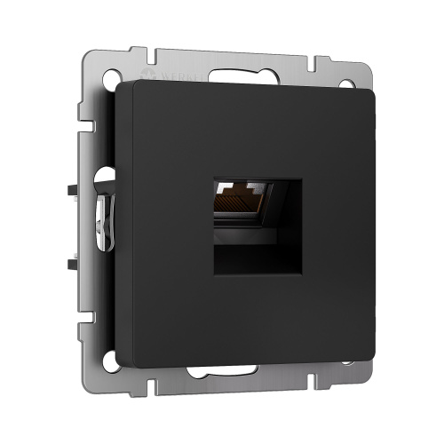 Розетка Ethernet RJ-45 cat. 6A экранированная (черный матовый) W5120108 фото 5