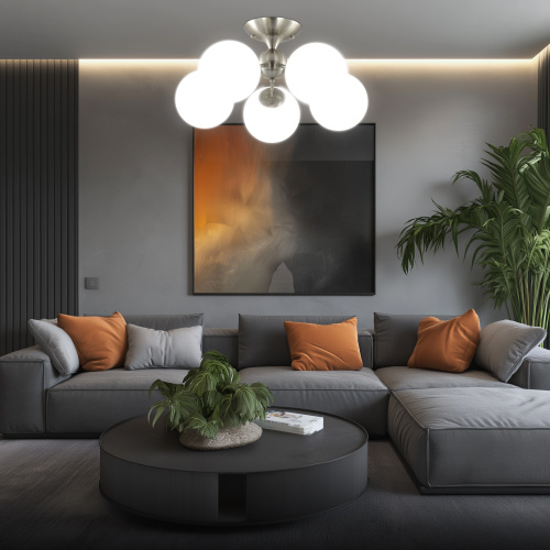 Citilux Томми CL102154 Люстра пятирожковая Матовый Хром фото 14 Citilux Томми CL102154 Люстра пятирожковая Матовый Хром фото 14