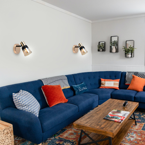 Настенный светильник Escada 684/1A E14*40W Black/Gold фото 2 Настенный светильник Escada 684/1A E14*40W Black/Gold фото 2