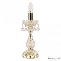 Настольная лампа с хрустальными подвесками 108L/1-27 G Bohemia Ivele Crystal (Богемия Ивеле Кристалл)