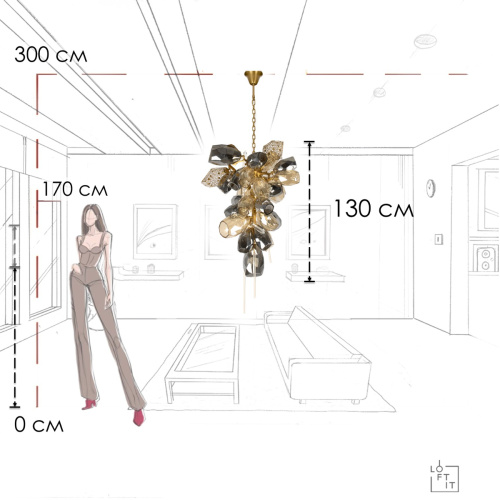 10401/800M Подвесная люстра LOFT IT Britannica фото 10