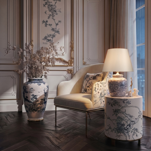 10491T Blue Настольная лампа LOFT IT Orchid фото 2