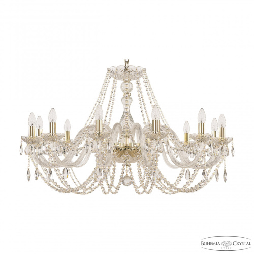 Люстра хрустальная 101/12/360 G Bohemia Ivele Crystal (Богемия Ивеле Кристалл)