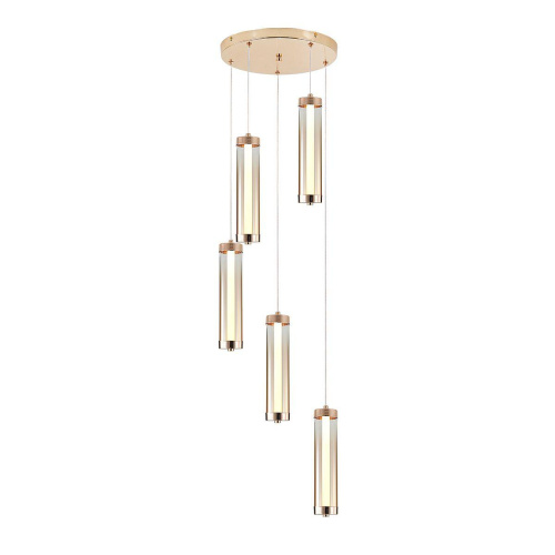 Подвесная светодиодная люстра Indigo Rilucente 11061/5P Gold V000151L фото 5 Подвесная светодиодная люстра Indigo Rilucente 11061/5P Gold V000151L фото 5