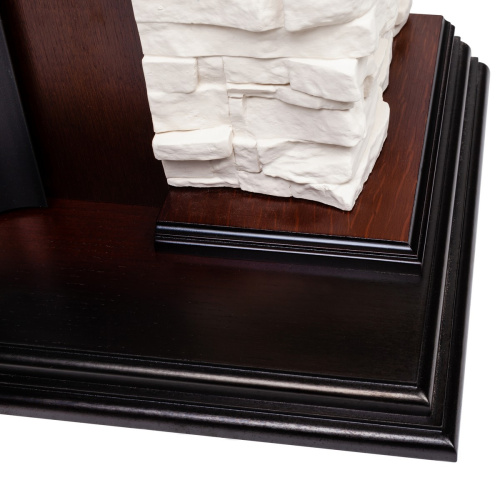 Электрокамин RealFlame Dublin Lux AO античный дуб с очагом Majestic Lux Brass фото 5