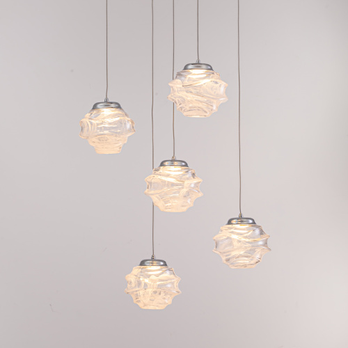 Подвесной светильник MD25030003-5A chrome/clear фото 2 Подвесной светильник MD25030003-5A chrome/clear фото 2