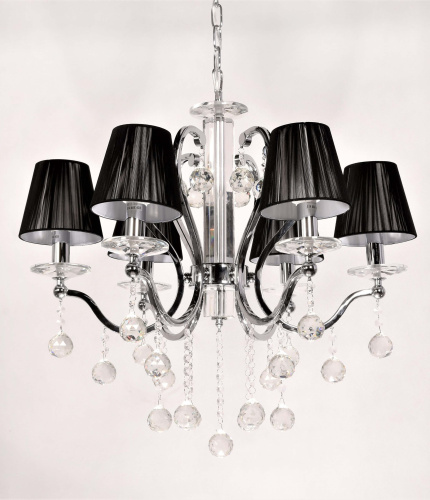 Хрустальная подвесная люстра Lumina Deco Bellisica LDP 8033-6 BK фото 2 Хрустальная подвесная люстра Lumina Deco Bellisica LDP 8033-6 BK фото 2