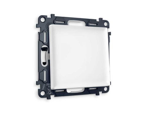 Комплект механизма 1-кл проходного выключателя AMBRELLA VOLT ALFA Белый матовый QUANT (AP1210, VM105) MA121020