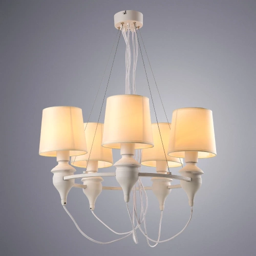 Подвесная люстра Arte Lamp SERGIO A3326LM-5WH фото 2 Подвесная люстра Arte Lamp SERGIO A3326LM-5WH фото 2