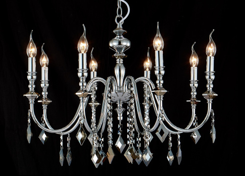 Crystal Lux Люстра Crystal Lux MERCEDES SP8 CHROME/SMOKE фото 4 Crystal Lux Люстра Crystal Lux MERCEDES SP8 CHROME/SMOKE фото 4