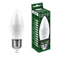 Лампа светодиодная SAFFIT SBC3707 Свеча E27 7W 230V 4000K