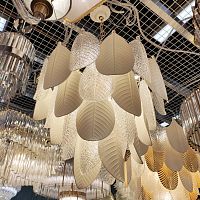 Люстра Cloyd TRAPESUND C19 / Ø62 см - бел.керамика - золото (арт.10662)