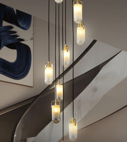 Подвесной светильник MT9056-10H brass фото 2 Подвесной светильник MT9056-10H brass фото 2