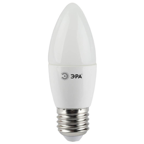Лампа светодиодная ЭРА E27 7W 2700K матовая LED B35-7W-827-E27 Б0028479 Лампа светодиодная ЭРА E27 7W 2700K матовая LED B35-7W-827-E27 Б0028479