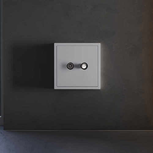 Накладка для розетки телевизионной оконечной TV+SAT, S70 (серый) Voltum VLS001616 Накладка для розетки телевизионной оконечной TV+SAT, S70 (серый) Voltum VLS001616