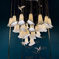 Люстра Cloyd OSANNA C41 / выс. 200 см - керамика - белый (арт.11897)