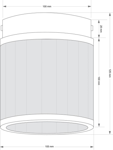 Потолочный светильник  KUTEK ERBA ERB-OCZ-1(ZM) фото 2