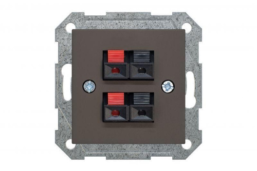 Аудиорозетка двойная Liregus Retro коричневый омбре 29-041 фото 2