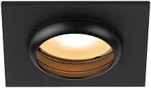 Светильник встраиваемый алюминиевый ЭРА KL110 BK под лампу MR16 GU5.3 черный матовый Б0061530