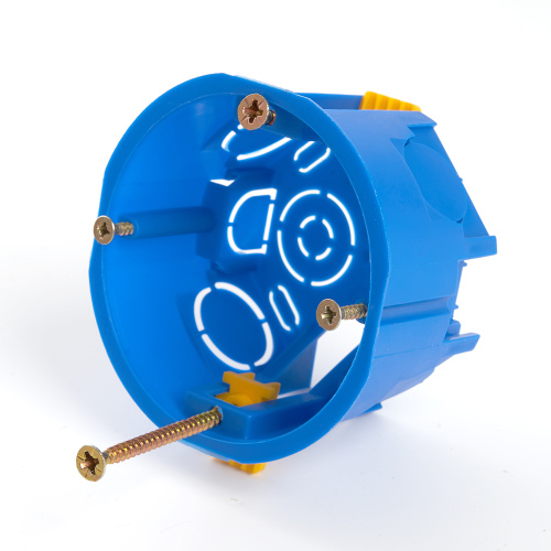 Подрозетник STEKKER EBX20-02-2 с лапками для полых стен, синий (без инд. стикера) фото 3 Подрозетник STEKKER EBX20-02-2 с лапками для полых стен, синий (без инд. стикера) фото 3