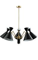 Crystal Lux Люстра Crystal Lux JOVEN SP5 GOLD/BLACK