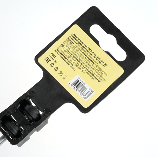 Отвертка крестовая STEKKER Ph 1 х 100 мм, Cr-V, SDM-PH1-100 фото 2