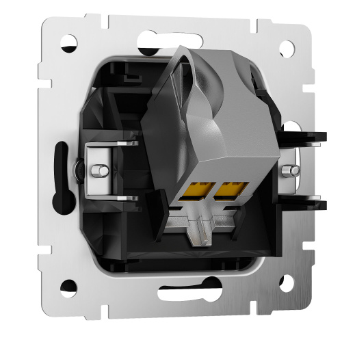 Розетка Ethernet RJ-45 cat. 6A экранированная (черный матовый) W5120108 фото 6