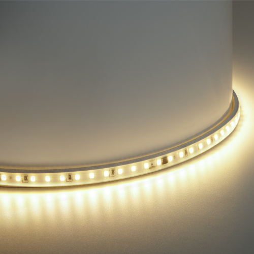Светодиодная LED лента Feron LS710, 120SMD(2835)/м 10Вт/м 220V длина 25м, 3000K, IP65, с 1 сетевым шнуром, 2 заглушками, 2 коннекторами в комплекте фото 2