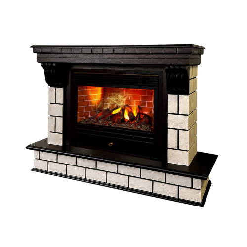 Электрокамин RealFlame Castle 26 AO античный дуб с очагом 3D Novara фото 2 Электрокамин RealFlame Castle 26 AO античный дуб с очагом 3D Novara фото 2