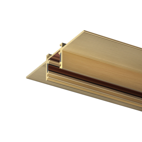 Трек SHINE HIDE для ГКЛ 12,5мм, 2м, 48В DC, IP20, сатинированная латунь, алюминий фото 3